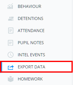 Class Charts export data
