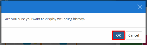 Class Charts show wellbeing popup
