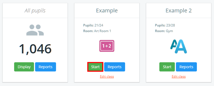 Class Charts start class