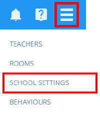 Class Charts school settings tab