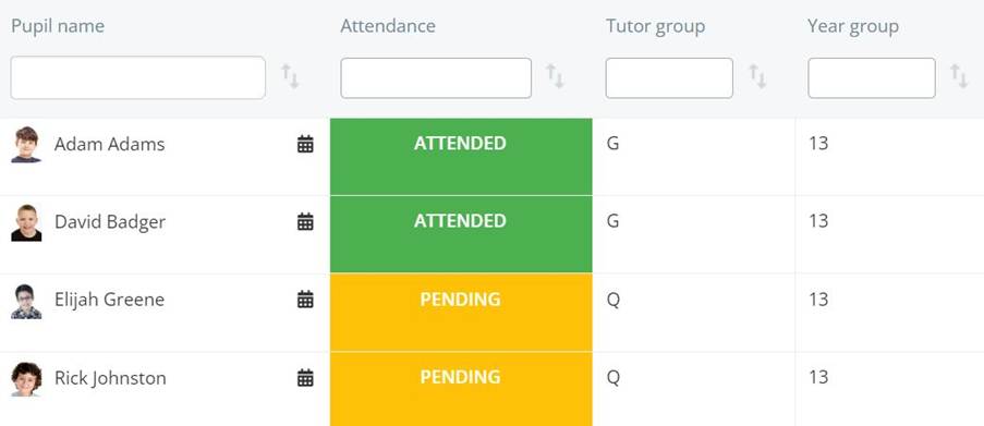 Class Charts detention list