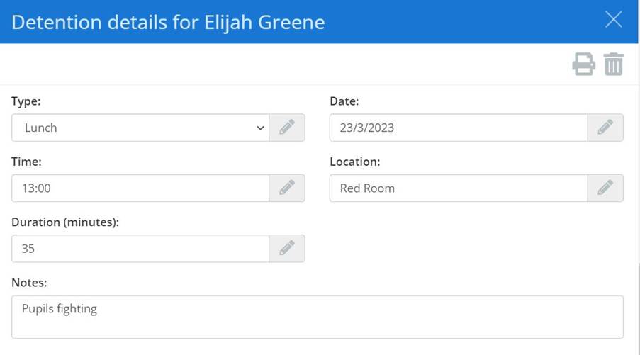Class Charts detention details example