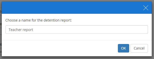 Class Charts save detention report popup