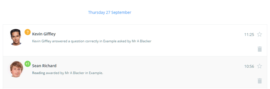 Class Charts deleted detentions