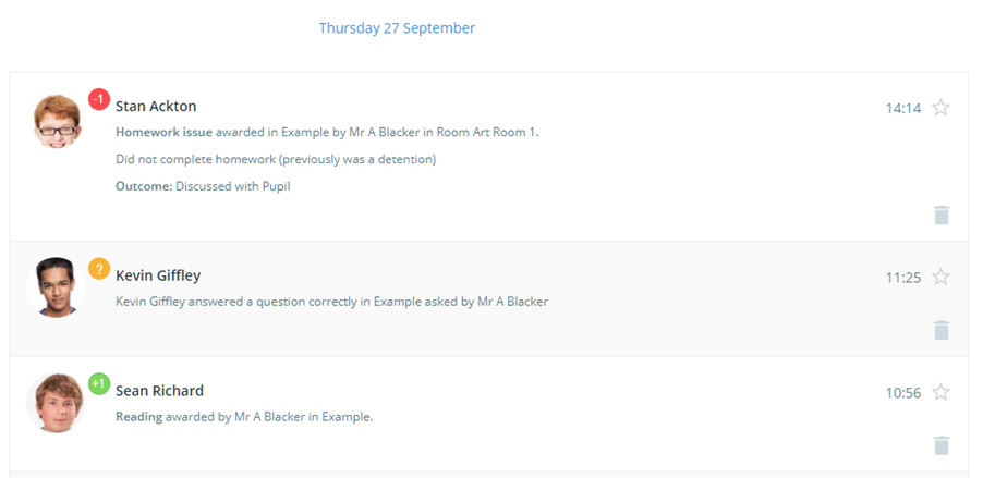 Class Charts detention removed