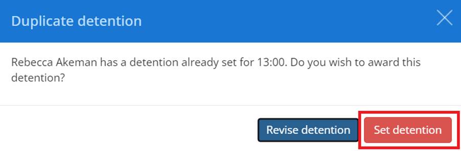 Class Charts set detention
