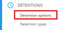 Class Charts detention options tab