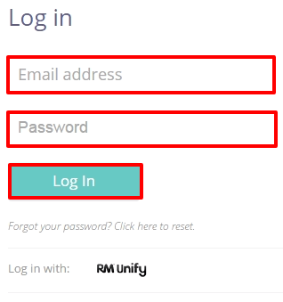 Provision Map log in screen
