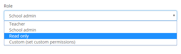 Provision Map role menu