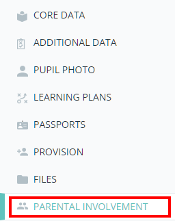 Provision Map parental_involvement_menu_option