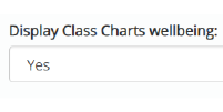 Class Charts wellbeing button