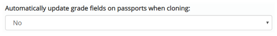 Auto update grade fields on passport button