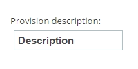 Provision Map provision description