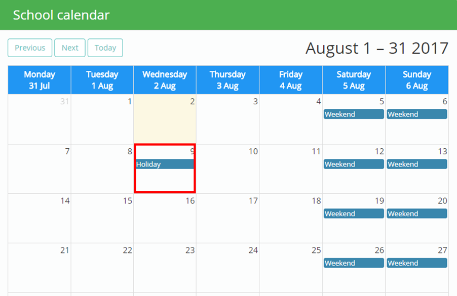 Mark as a holiday image