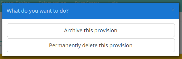 Provision Map archive_options