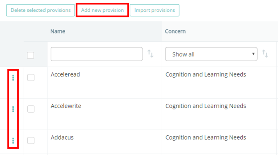 Provision Map prov library add new