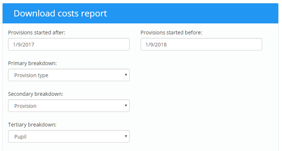 Provision Map cost_reports_breakdowns