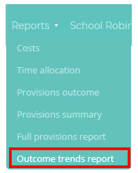Provision Map outcome trends report tab