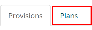 Provision Map plans tab