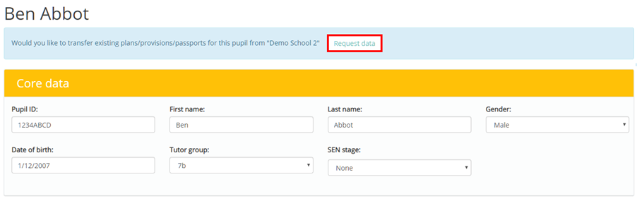 Provision Map transition button