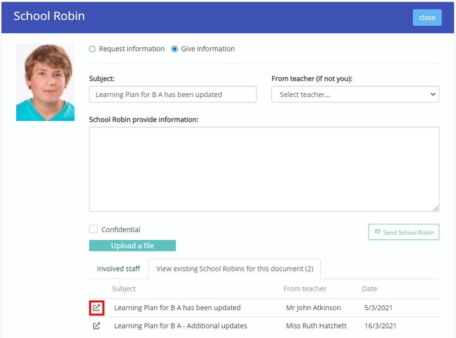 Provision Map plan existing robin link