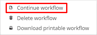 Provision Map continue_workflow_option