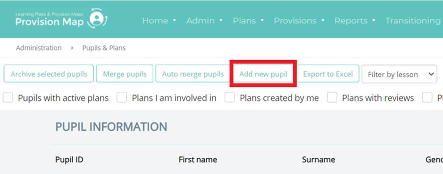Provision Map add_new_pupil_button