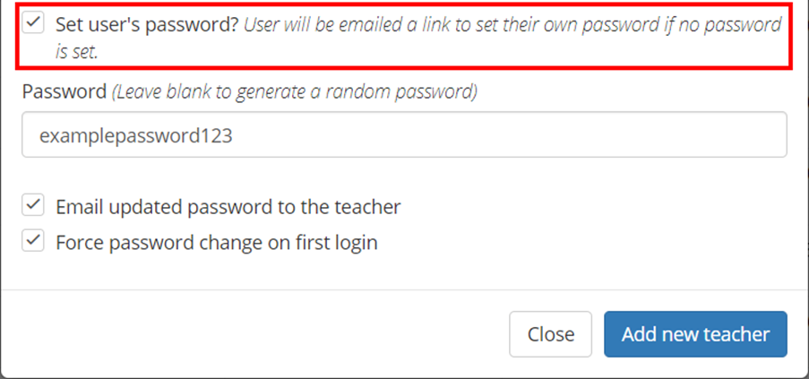 Provision Map set_user_password