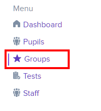 Groups dropdown in LAO menu