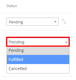 Class Charts pending options