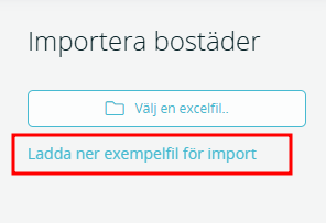 bild som visar vart man ska trycka för att ladda ner ett exempel på en fil