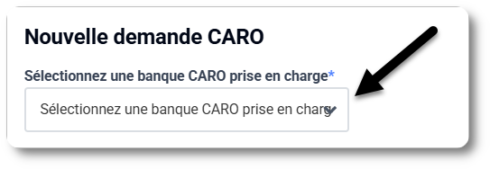 Demander CARO via MyCodabox