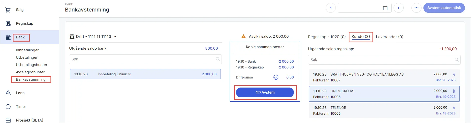 cs. Avstem bankpost mot kunde eller leverandør 1.png cs. Avstem bankpost mot kunde eller leverandør 1.png