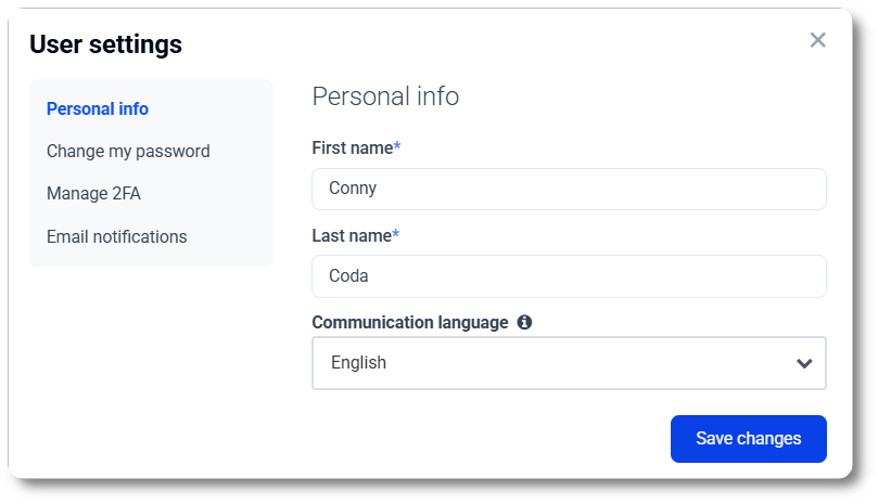 Change your name of language in MyCodabox