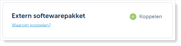Extern softwarepakket koppelen