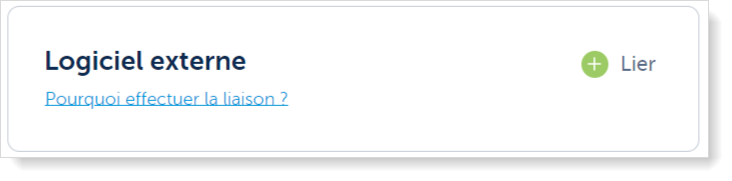 Logiciel externe: lier