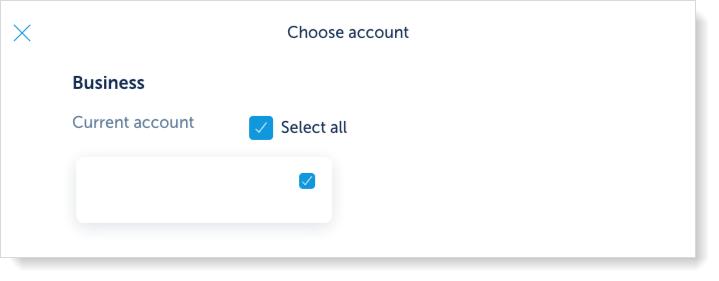 Select all the accounts to link and save