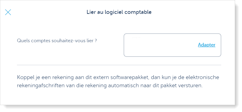Sélectionnez tous les comptes à lier