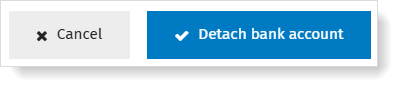 Confirm: detach bank account