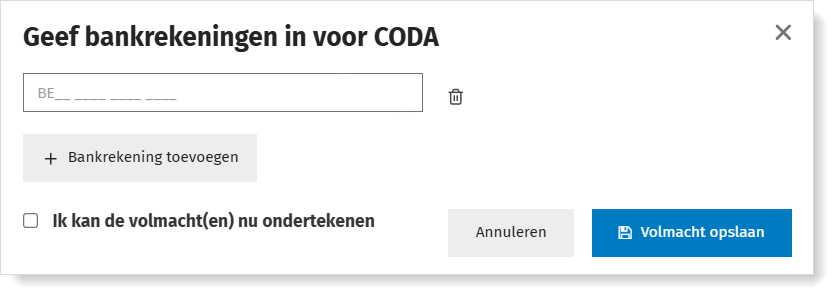 IBAN toevoegen