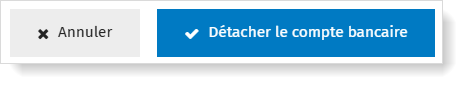 Confirmer: détacher le compte bancaire