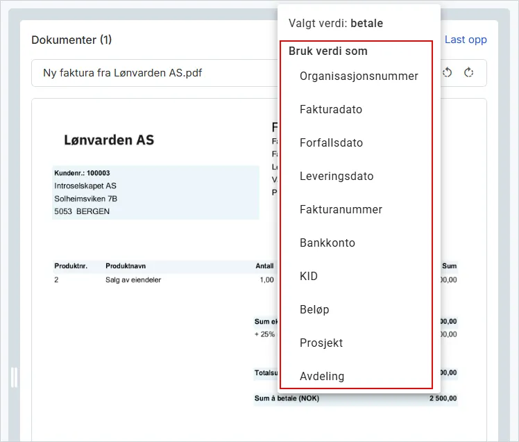 Opplæring og bruk av fakturatolk 2.png Opplæring og bruk av fakturatolk 2.png