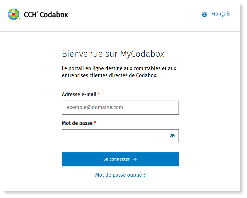 Se connecter à MyCodaBox