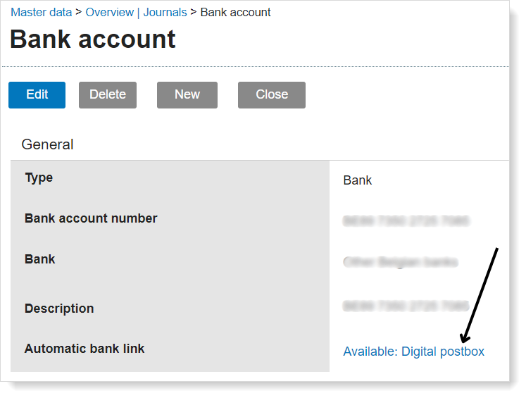 Exact Online - digital postbox available