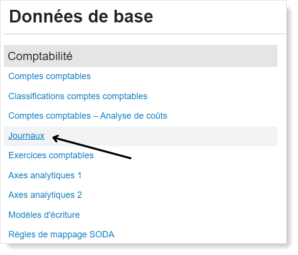 Exact Online - journaux
