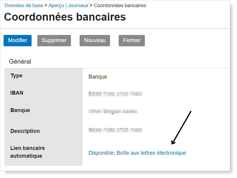 Exact Online - boîte disponible