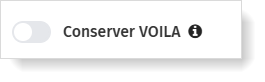 Annuler le service VOILA pendant le transfer d'un dossier vers un autre environnement