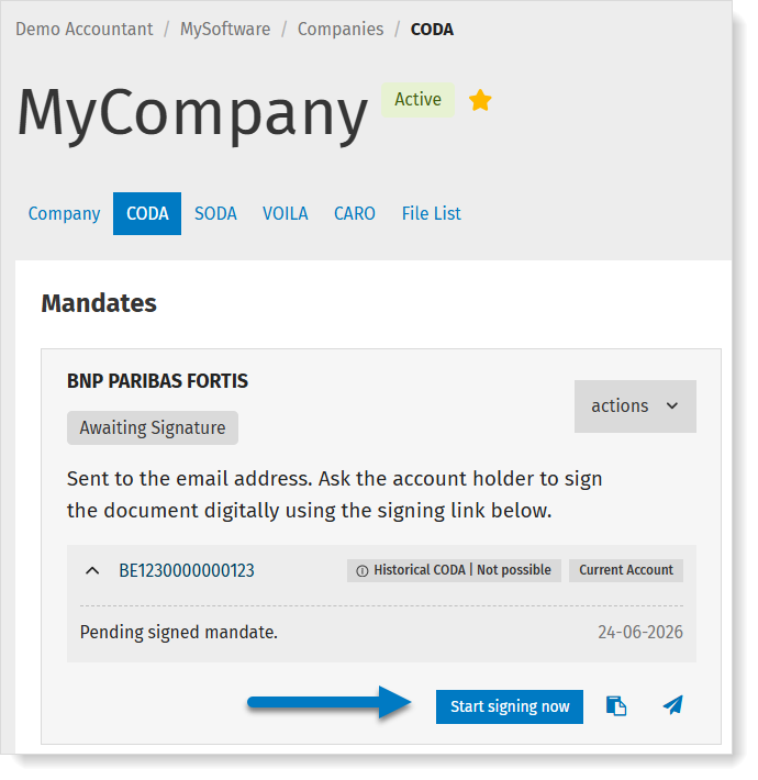 CODA overview of status