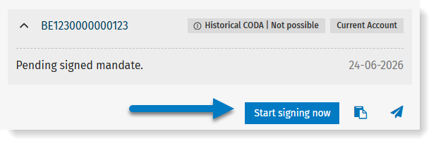 Sign mandate