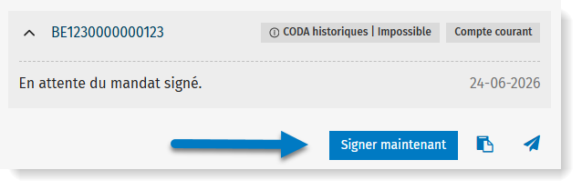 Signer le mandat